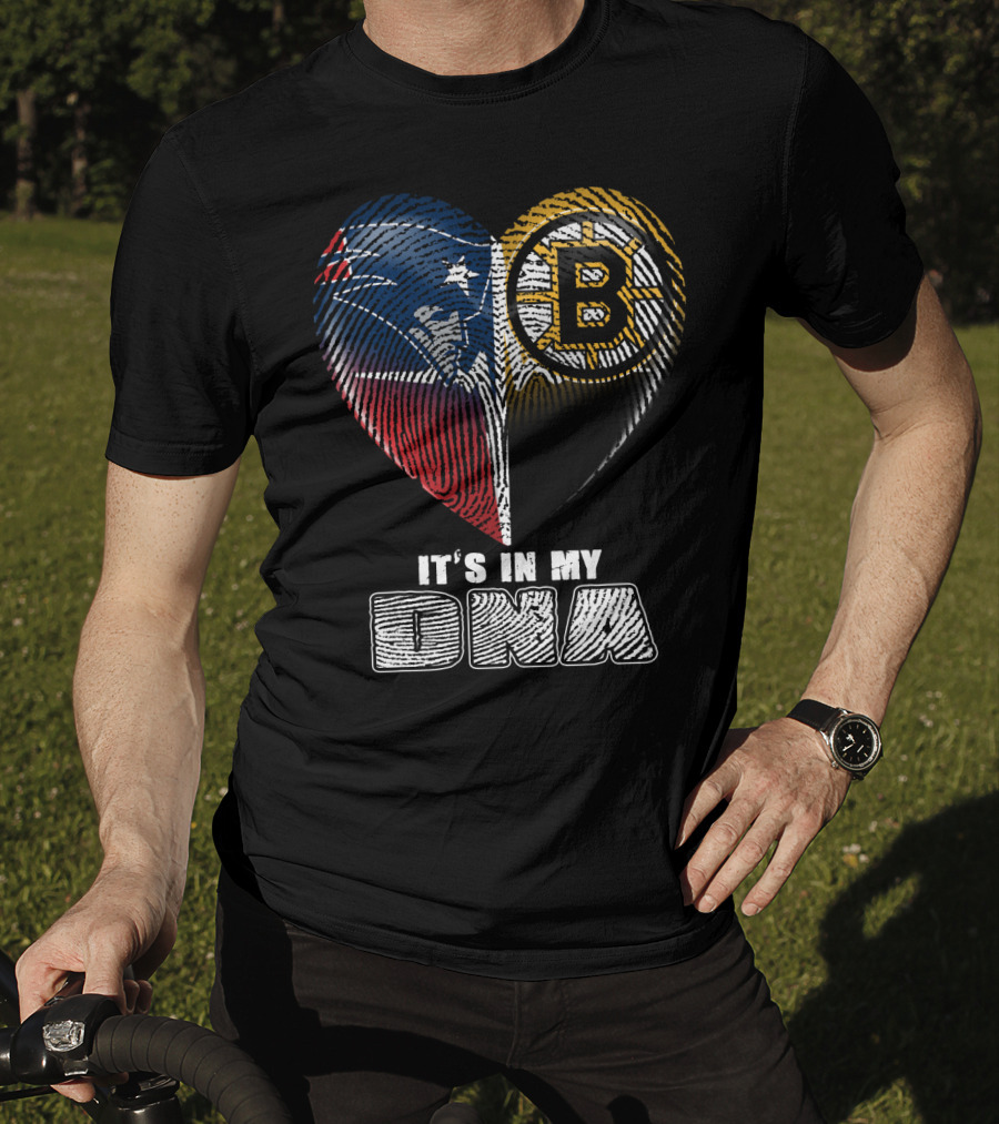 It's In My Dna Patriots Bruins T-Shirt