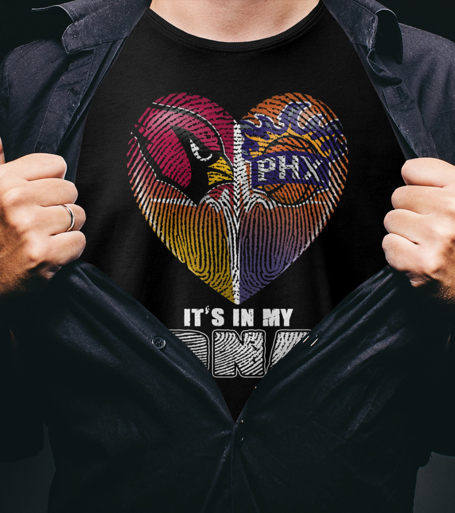 Arizona Cardinals Phoenix Suns It's In My Dna T-Shirt