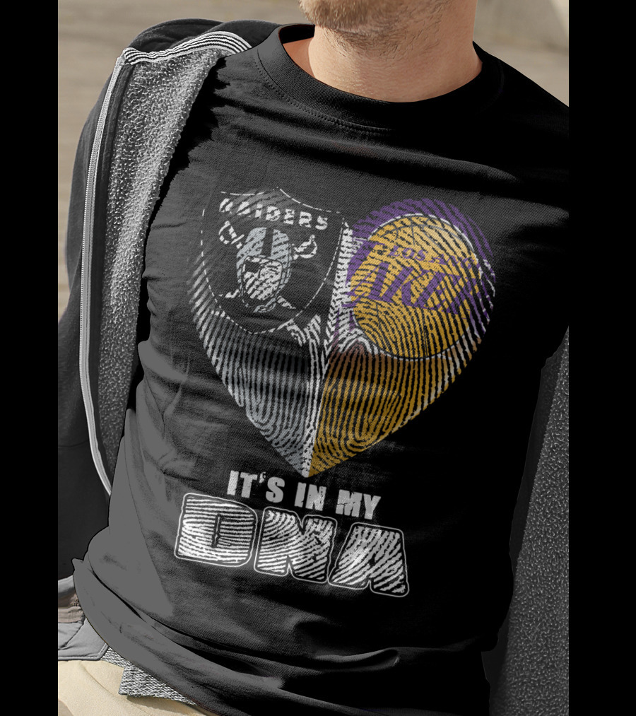 It's In My Dna Raiders Los Angeles Lakers T-Shirt