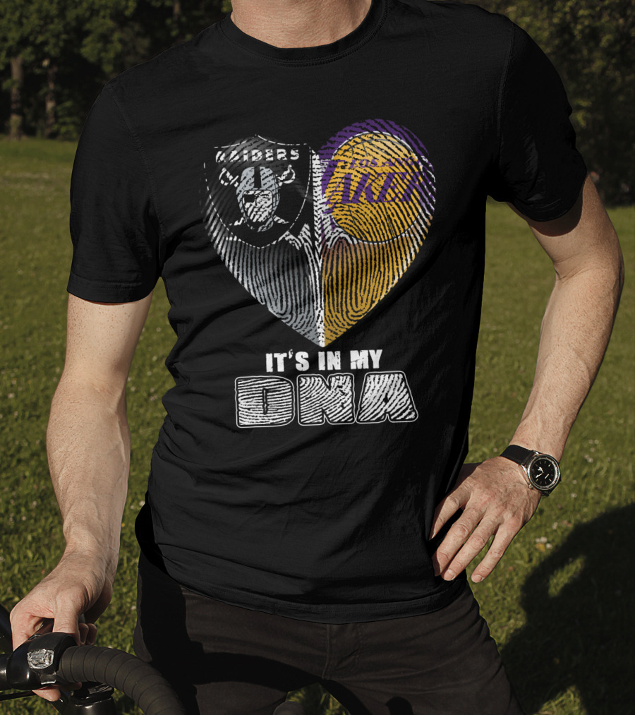 It's In My Dna Raiders Los Angeles Lakers T-Shirt