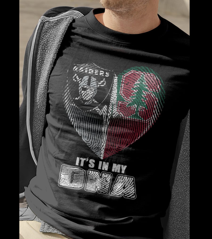 Raiders Stanford Heart It's In My Dna T-Shirt