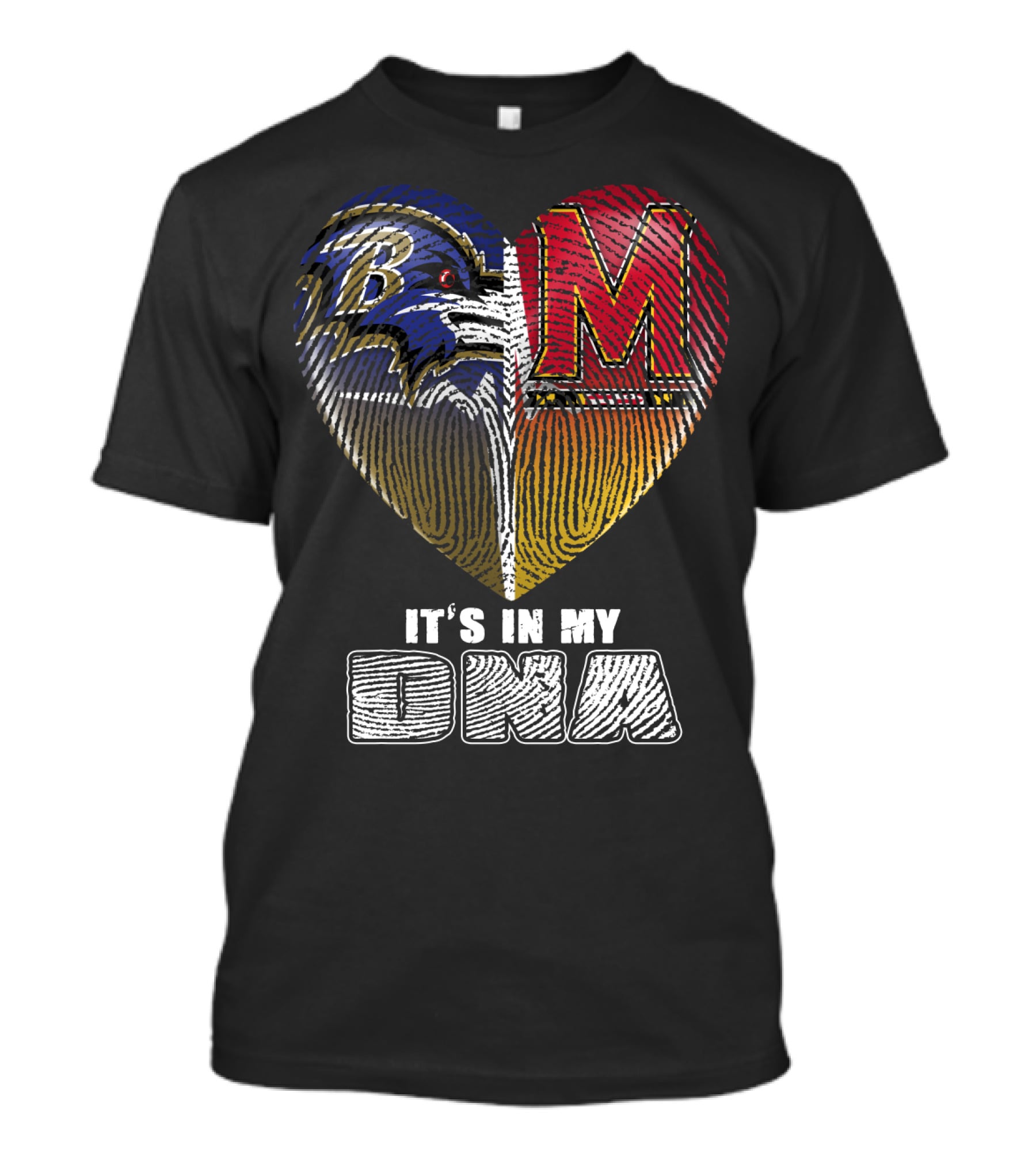 Baltimore Ravens And Maryland Terrapins It's In My Dna T-Shirt