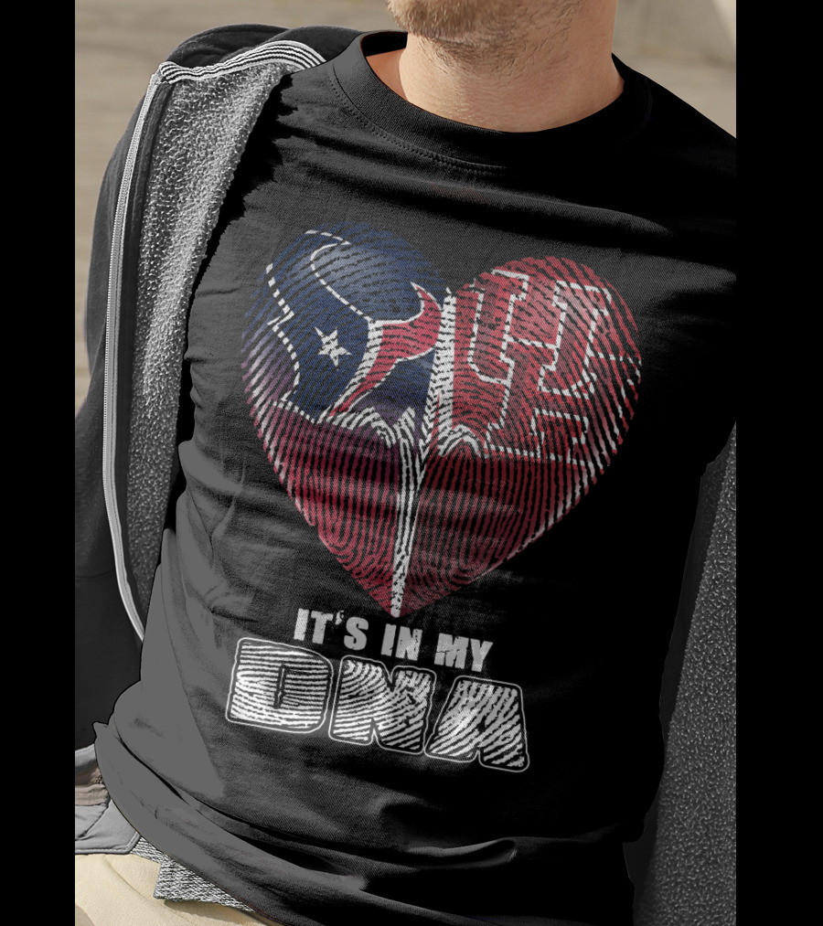 Houston Texans Uh Heart It's In My Dna T-Shirt
