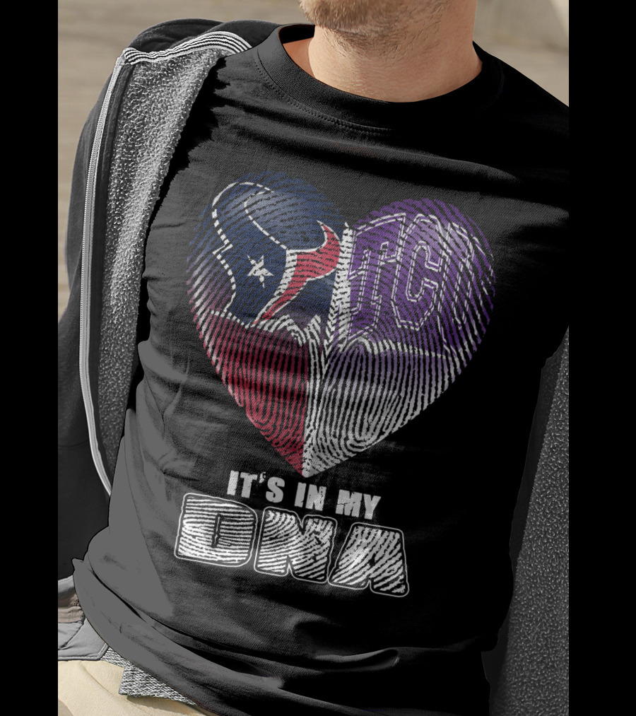Houston Texans Tcu Horned Frogs It's In My Dna T-Shirt