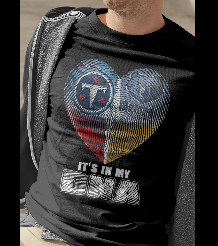 It's In My Dna Tennessee Titans Memphis Grizzlies T-Shirt
