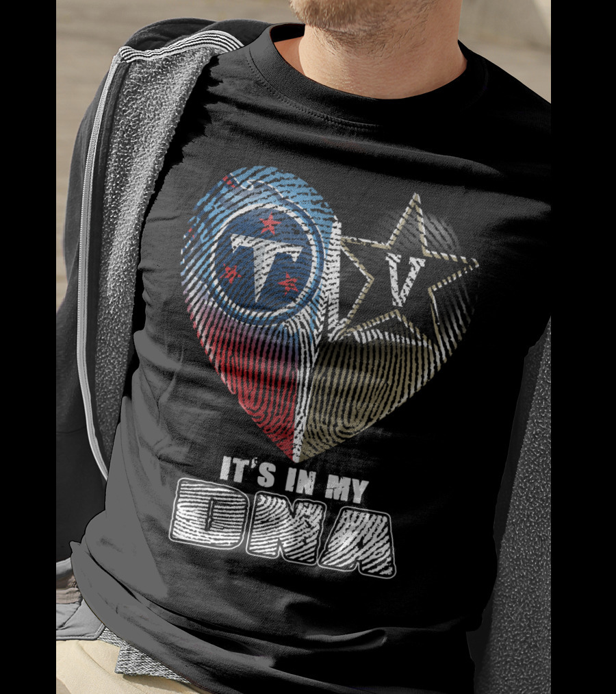 It's In My Dna Tennessee Titans Vanderbilt Commodores T-Shirt
