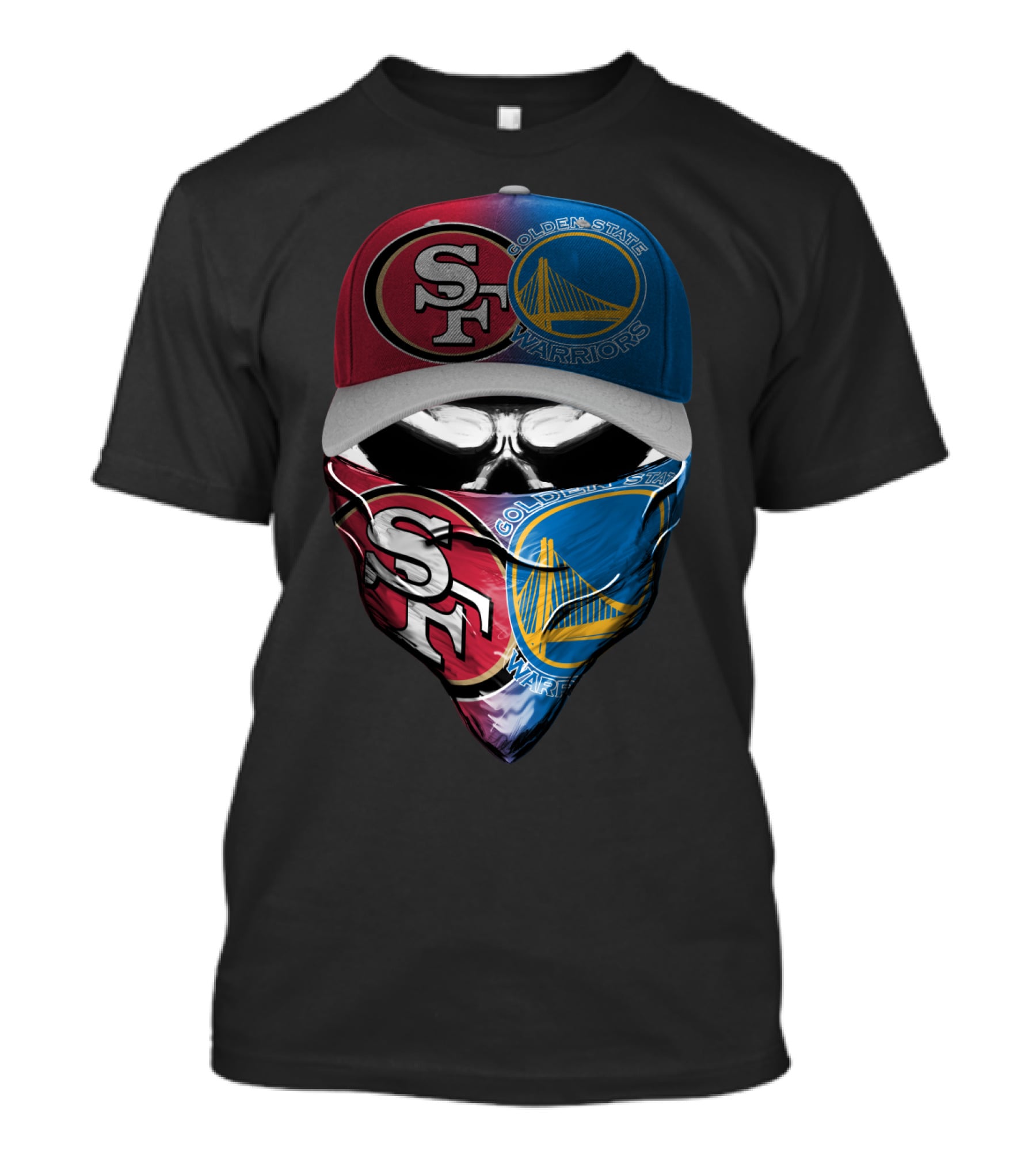Sf 49ers Golden State Warriors Masked Fusion T-Shirt