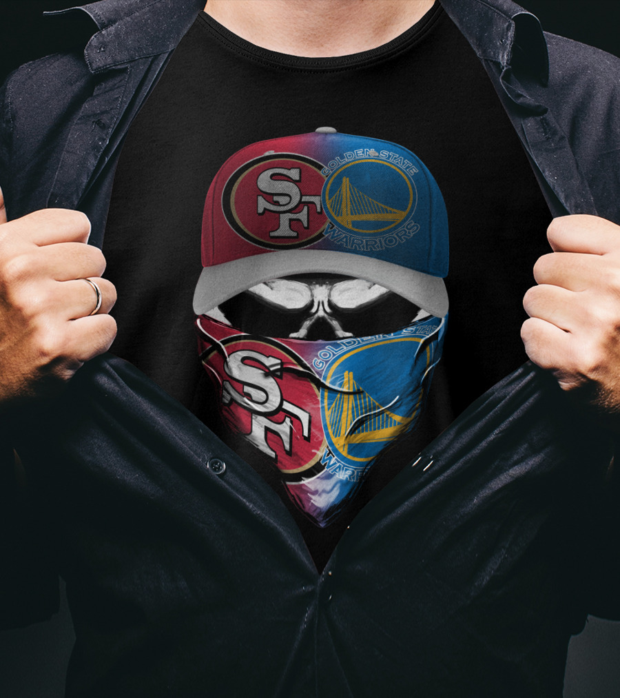 Sf 49ers Golden State Warriors Masked Fusion T-Shirt