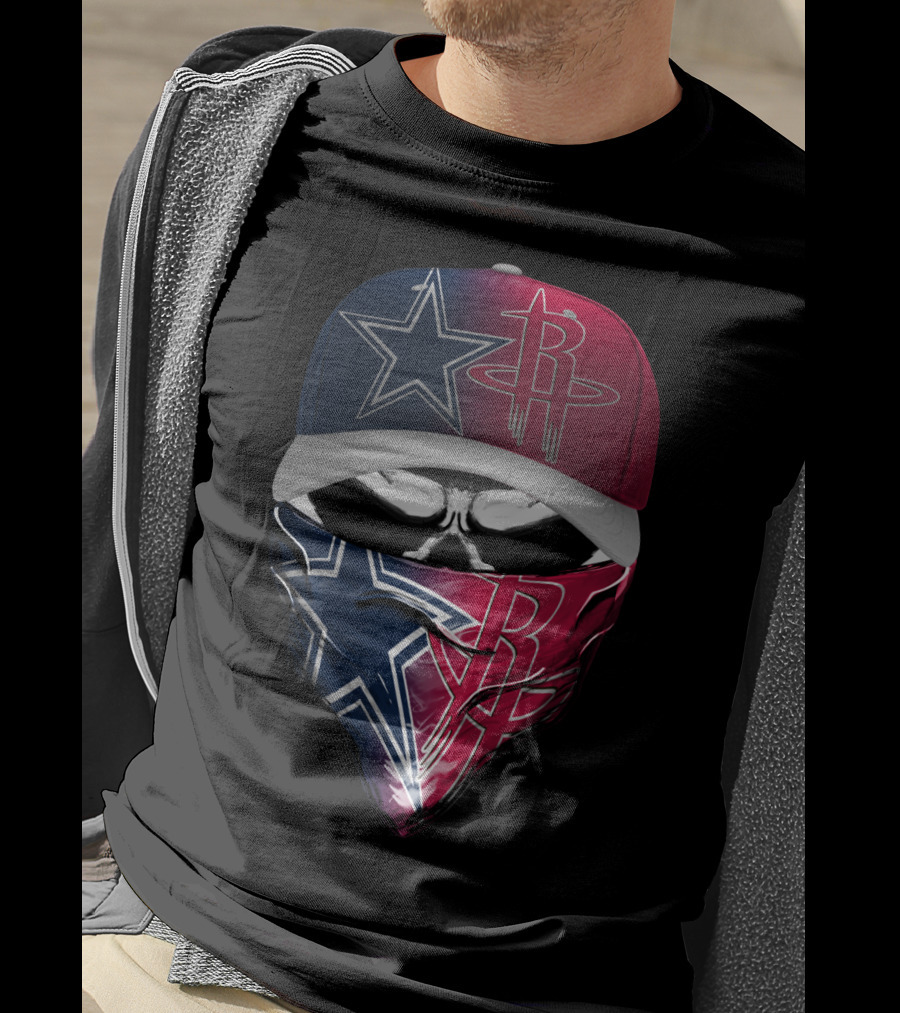 Dallas Cowboys Houston Rockets Split T-Shirt