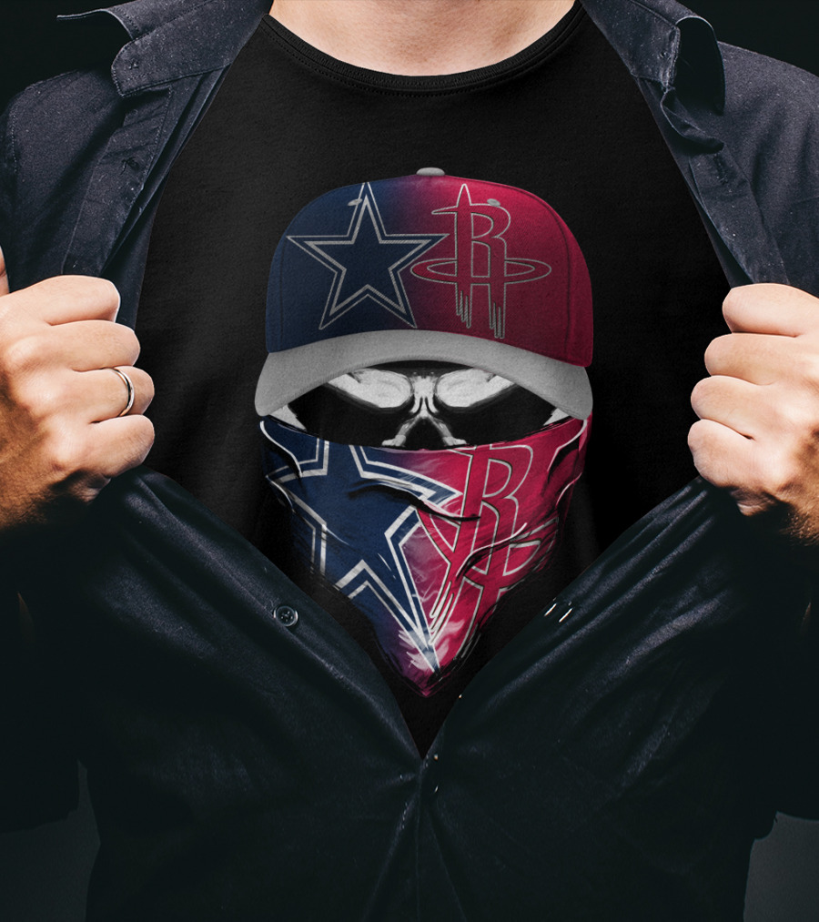 Dallas Cowboys Houston Rockets Split T-Shirt