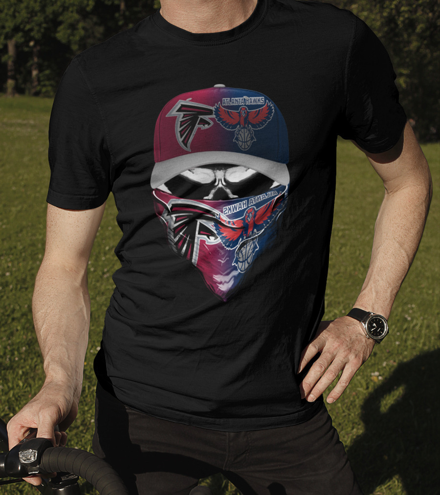 Atlanta Hawks Falcon Face Mask And Hat Combo T-Shirt