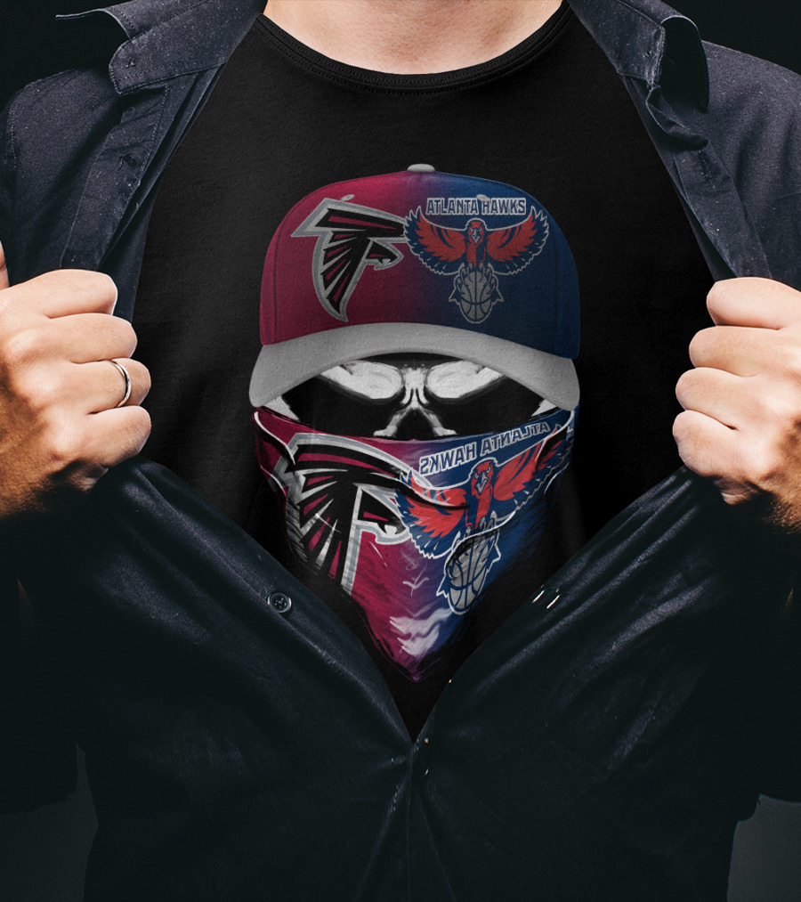 Atlanta Hawks Falcon Face Mask And Hat Combo T-Shirt