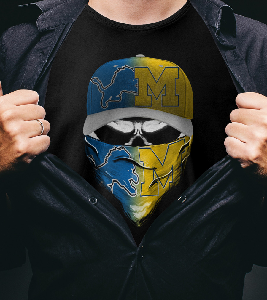 Detroit Lions Michigan Wolverines Skum T-Shirt