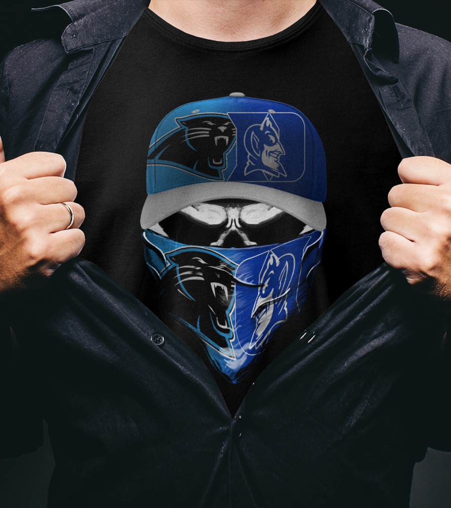 Carolina Panthers Duke Blue Devils Skum 084 T-Shirt