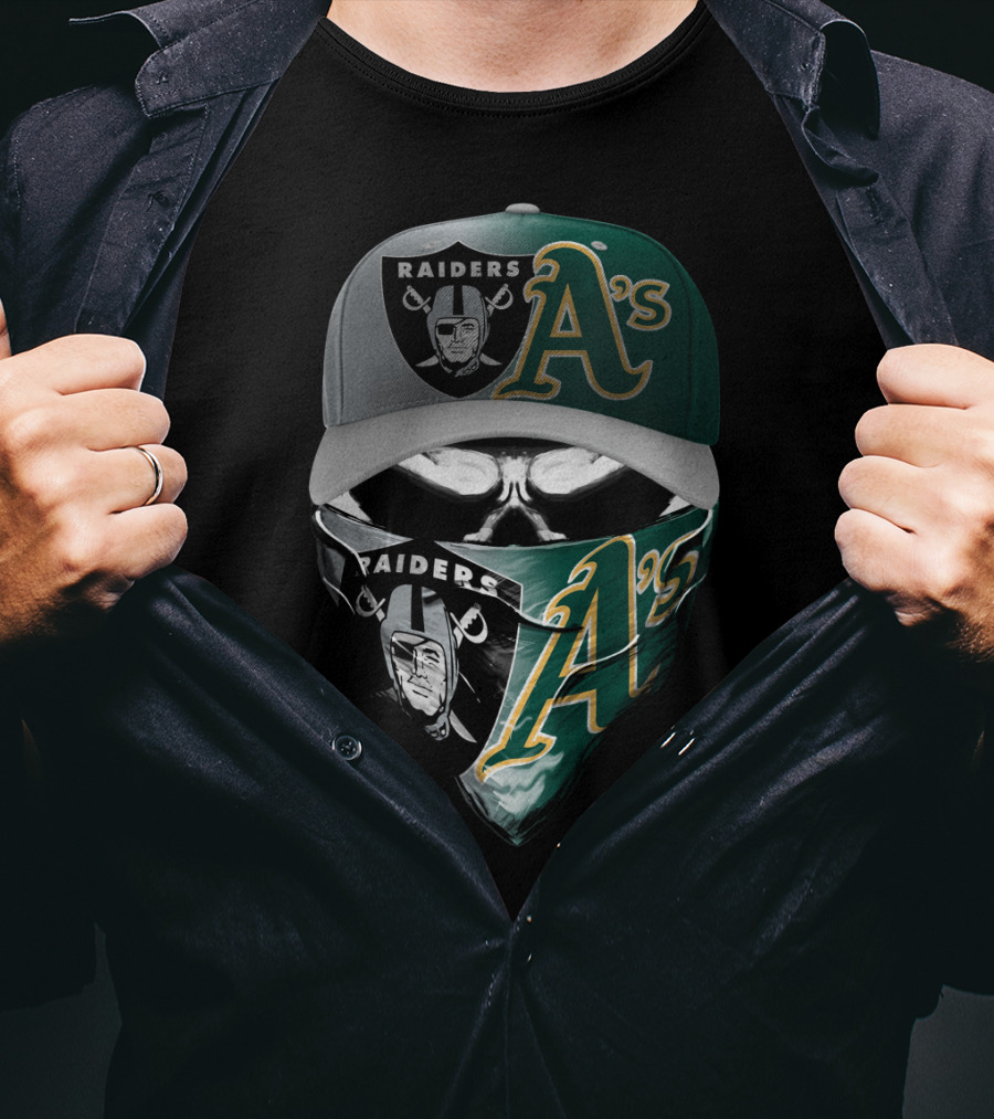 Raiders A's Mask Cap Combo Skum 096 T-Shirt
