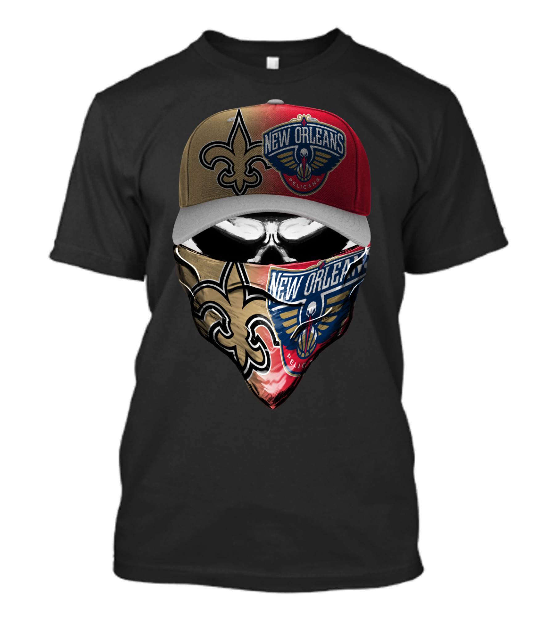 New Orleans Saints And Pelicans Skum 108 Fan Gear T-Shirt