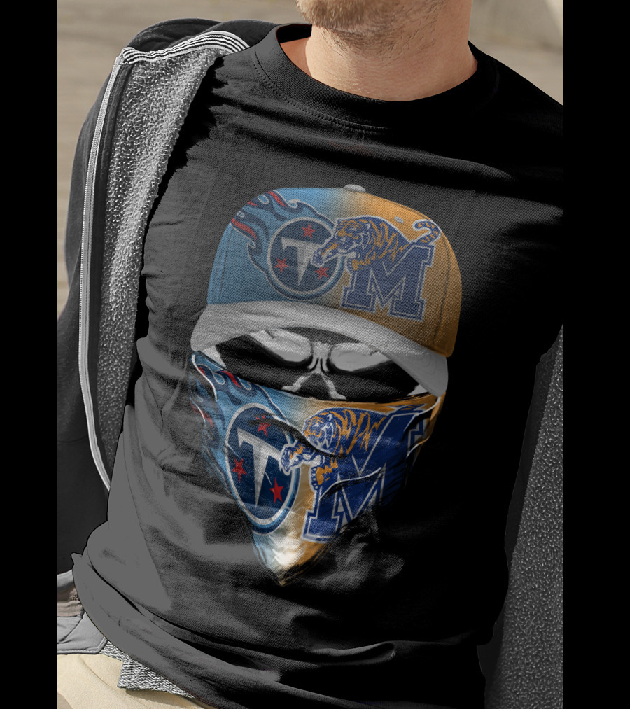 Tennessee Titans Memphis Tigers Skum T-Shirt