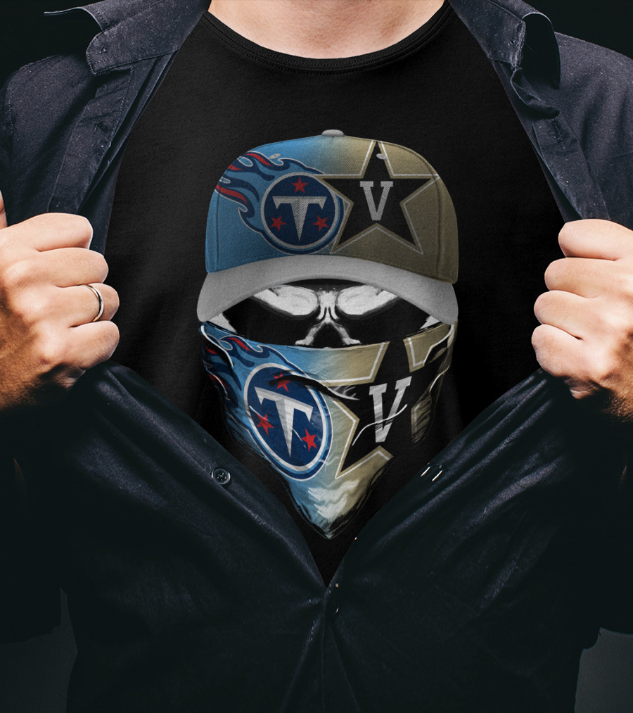 Tennessee Titans Vanderbilt Commodores Collaboration T-Shirt