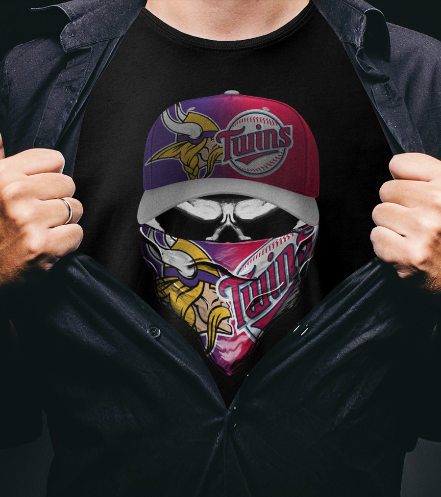 Twins Vikings Crossover Skum 135 Fan Gear T-Shirt