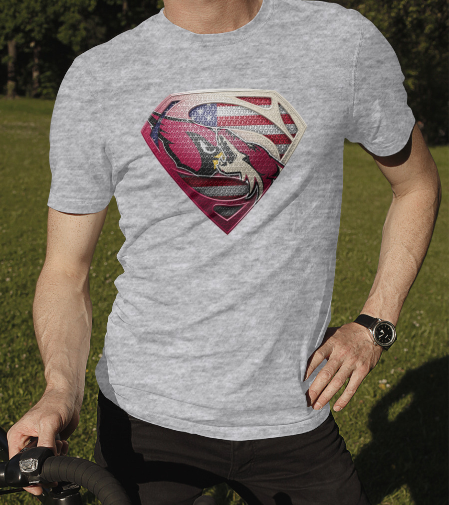 Superman Patriot Razorbacks Shield T-Shirt