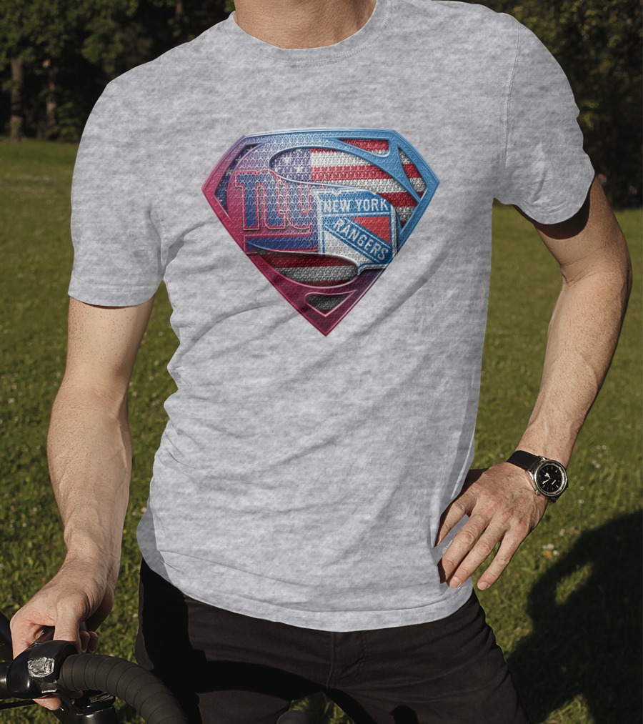 New York Giants Rangers American Flag Super T-Shirt