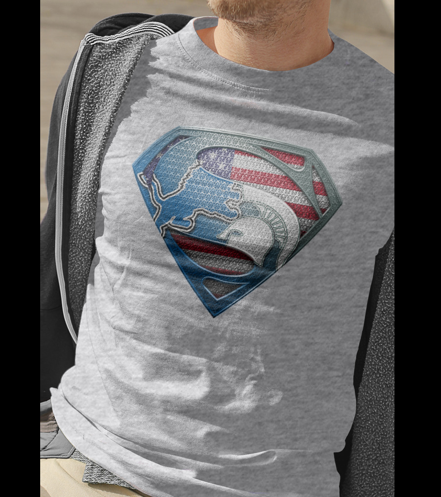 Spartan Superhero American Flag T-Shirt