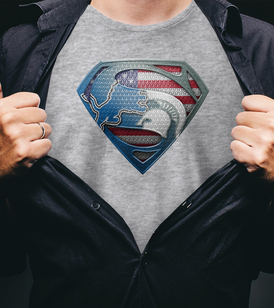 Spartan Superhero American Flag T-Shirt