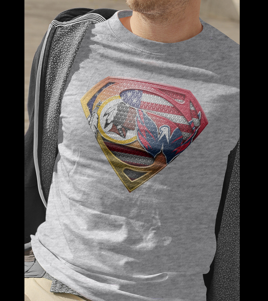 Superman Washington Sports Teams Mashup T-Shirt