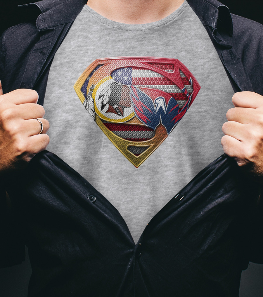 Superman Washington Sports Teams Mashup T-Shirt