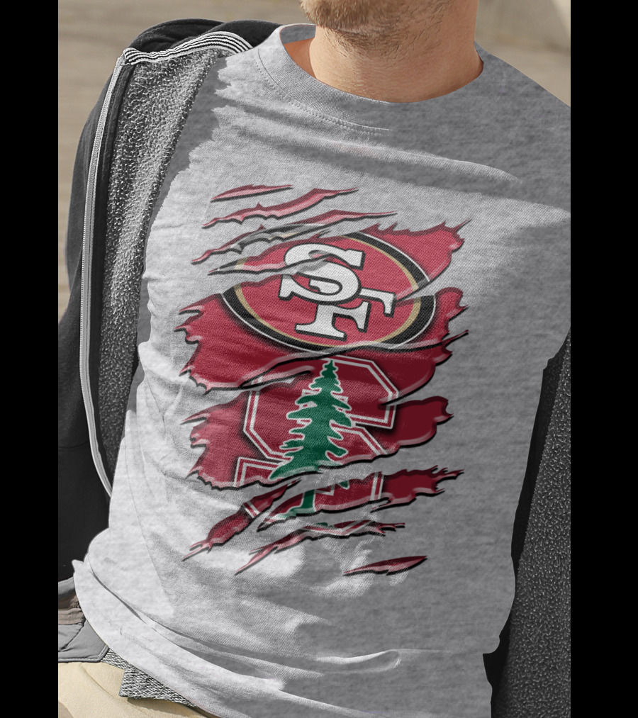 Sf Stanford Tree Logo Rah T-Shirt