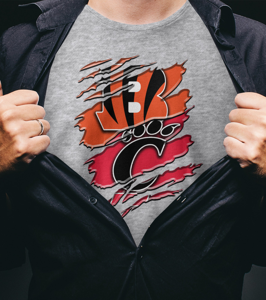 Bengals Bearcats Claw Graphic Rah 011 T-Shirt
