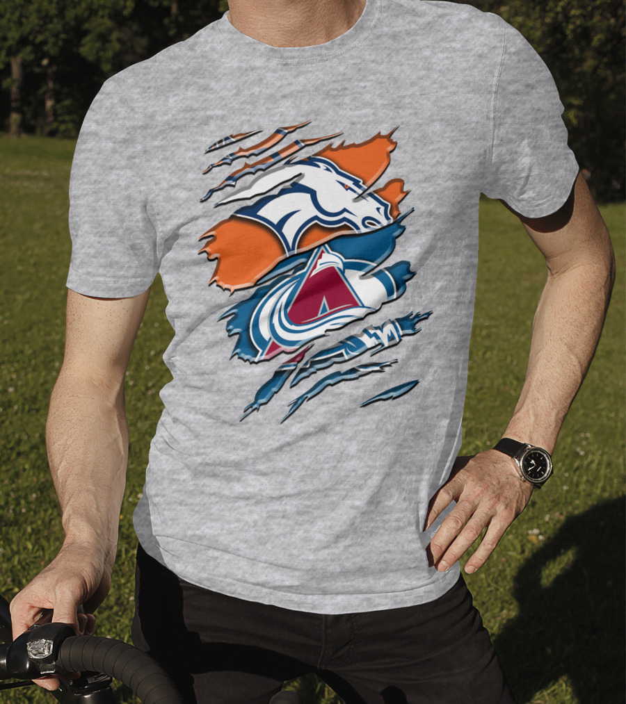 Denver Broncos Colorado Avalanche Rah 016 T-Shirt