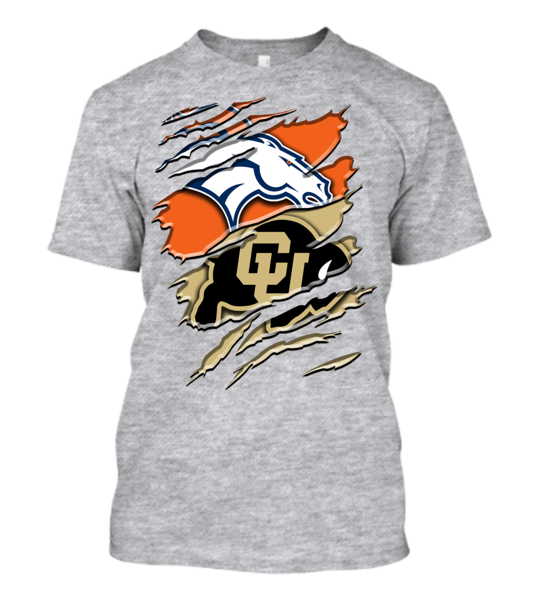Denver Broncos Colorado Buffaloes Rah 017 T-Shirt