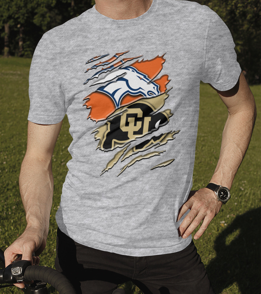Denver Broncos Colorado Buffaloes Rah 017 T-Shirt