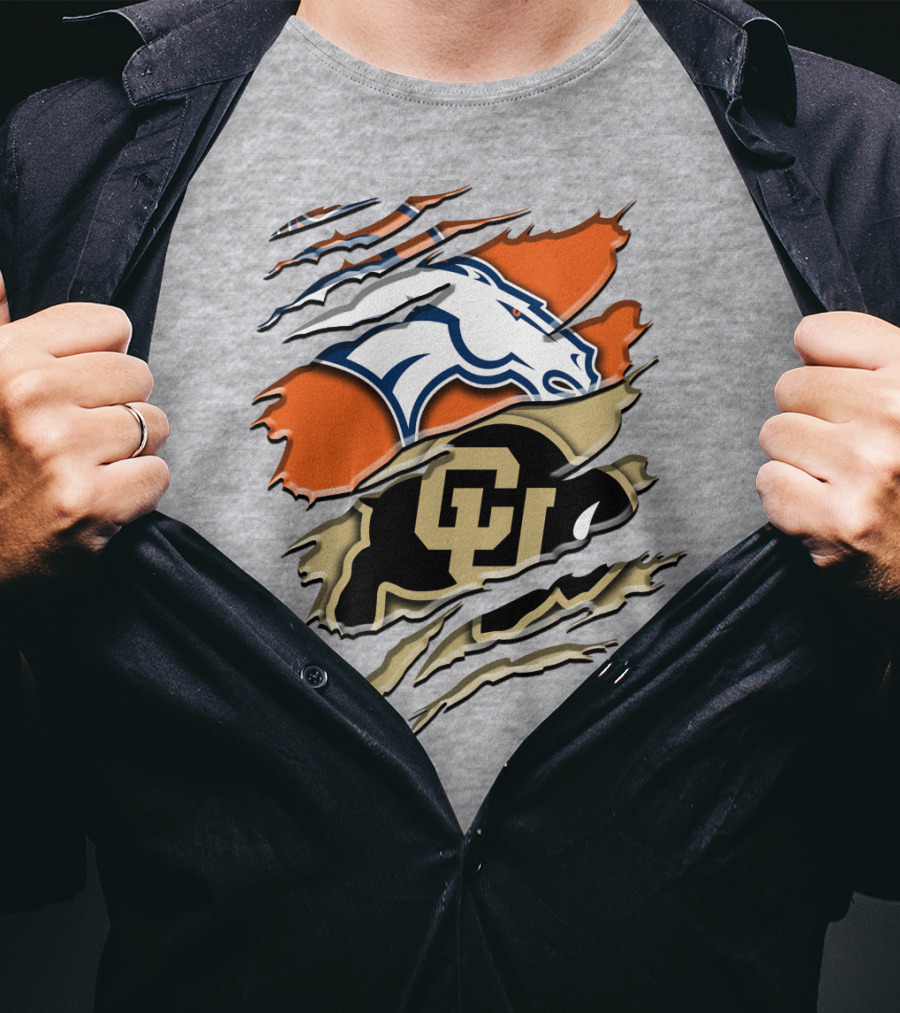 Denver Broncos Colorado Buffaloes Rah 017 T-Shirt