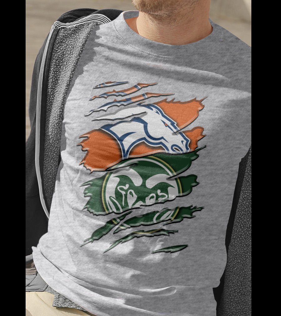Denver Broncos Colorado State Rams T-Shirt