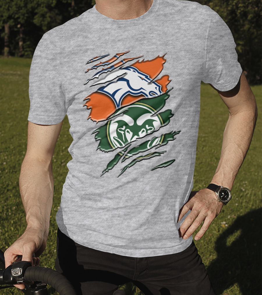 Denver Broncos Colorado State Rams T-Shirt