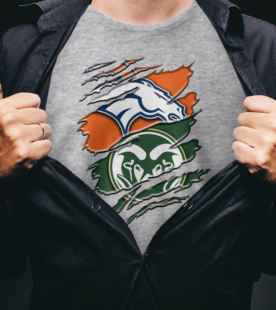 Denver Broncos Colorado State Rams T-Shirt