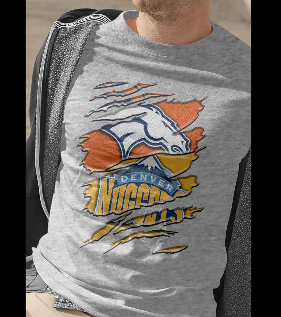 Denver Broncos And Nuggets Fan Crossover Rah 020 T-Shirt