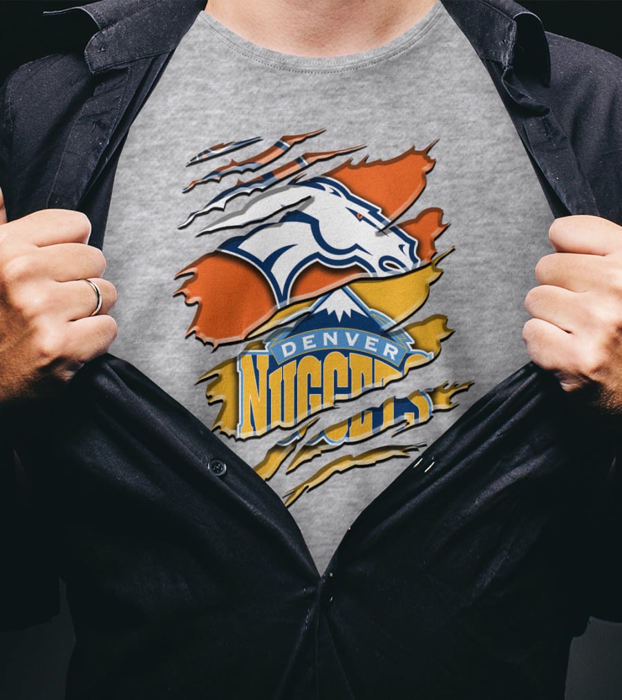 Denver Broncos And Nuggets Fan Crossover Rah 020 T-Shirt