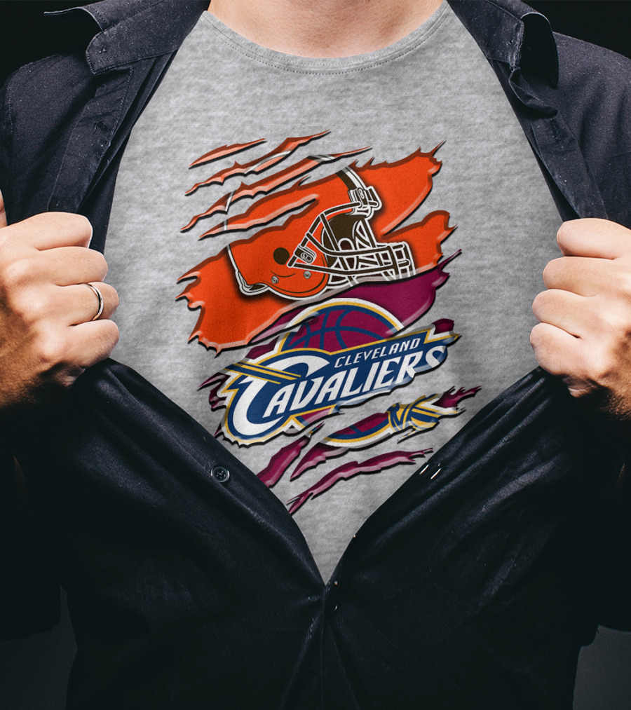Cleveland Cavaliers Browns Helmet Rah T-Shirt