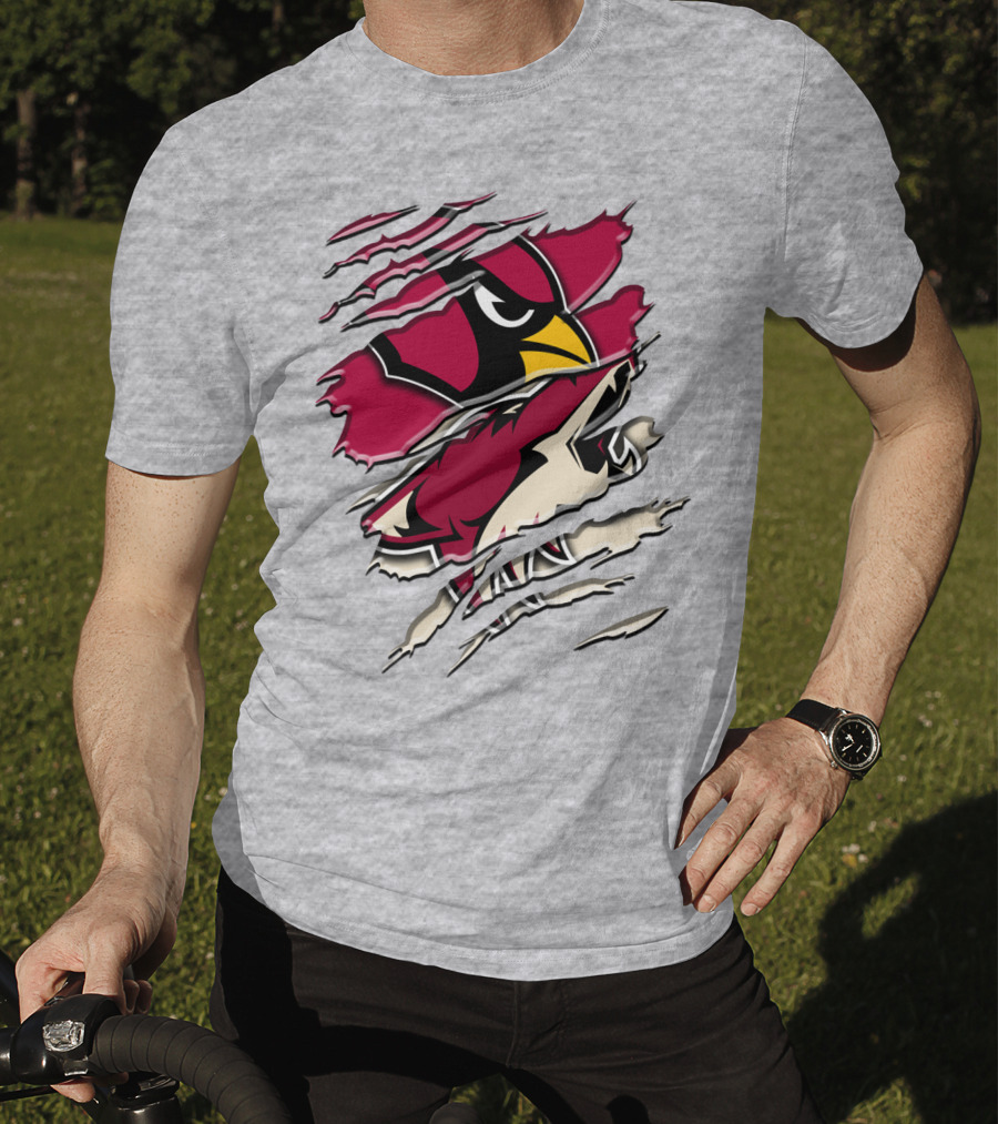 Arizona Cardinals Ripped Design Rah 028 T-Shirt