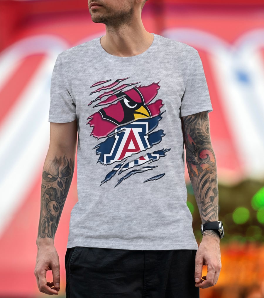 Arizona Cardinals University Of Arizona Wildcats Rah 031 T-Shirt