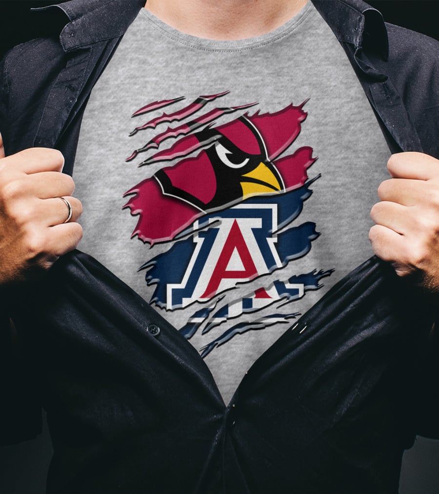 Arizona Cardinals University Of Arizona Wildcats Rah 031 T-Shirt