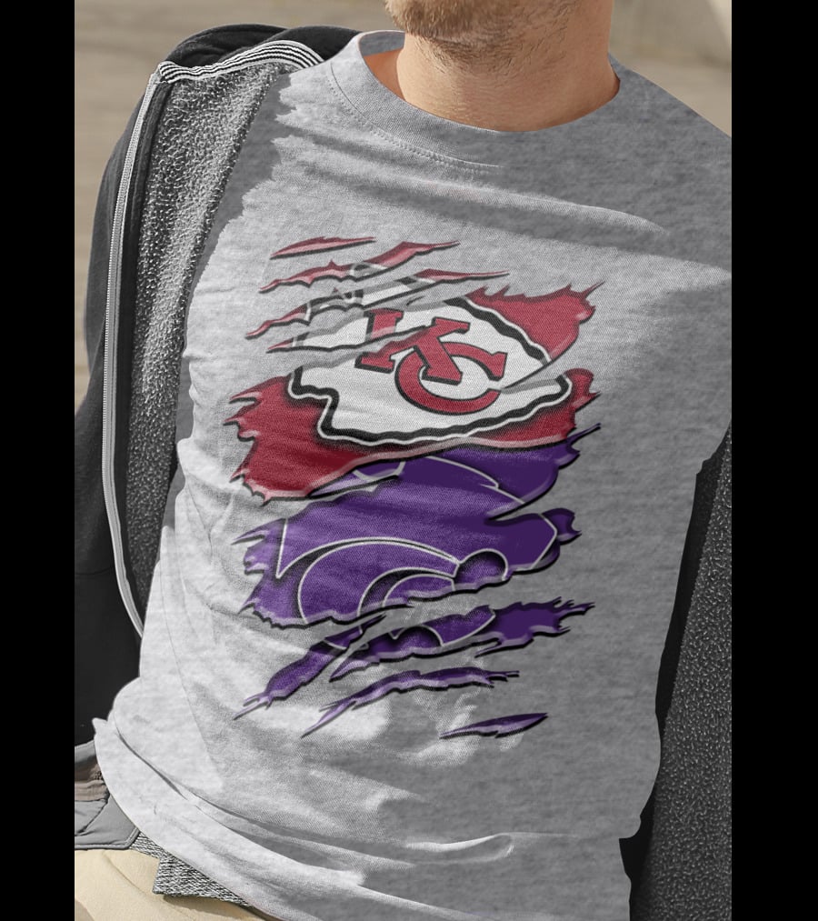 Kansas City Chiefs K-State Wildcats Fan Gear Rah 038 T-Shirt