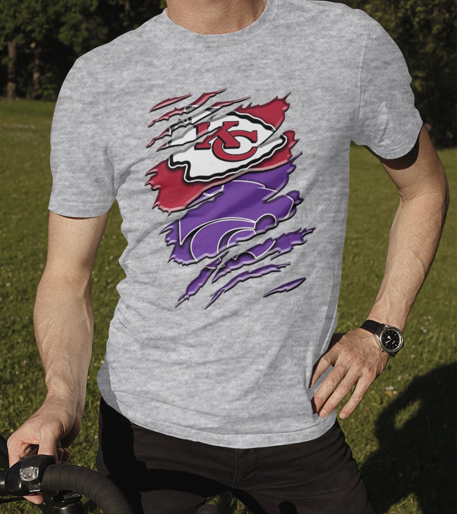 Kansas City Chiefs K-State Wildcats Fan Gear Rah 038 T-Shirt