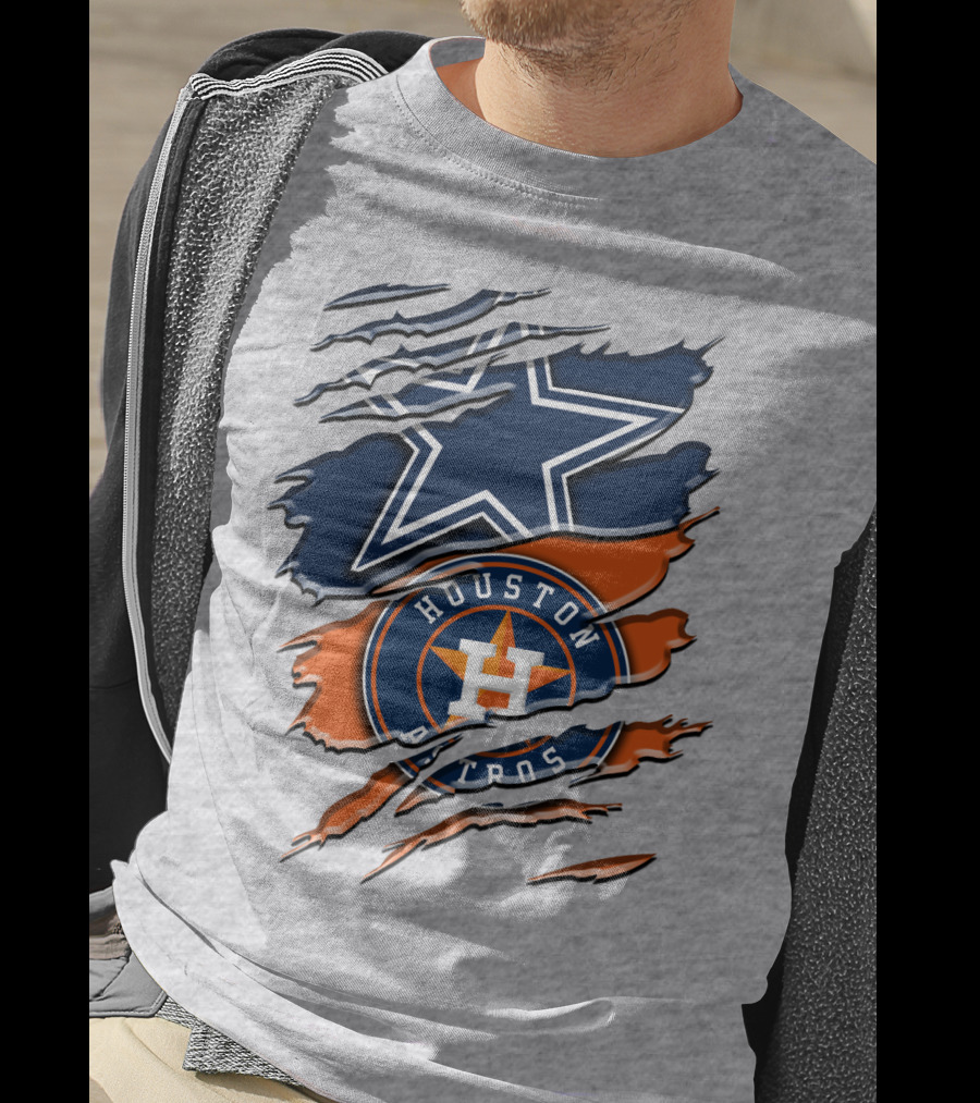 Dallas Cowboys Houston Astros Fan Crossover Rah 046 T-Shirt