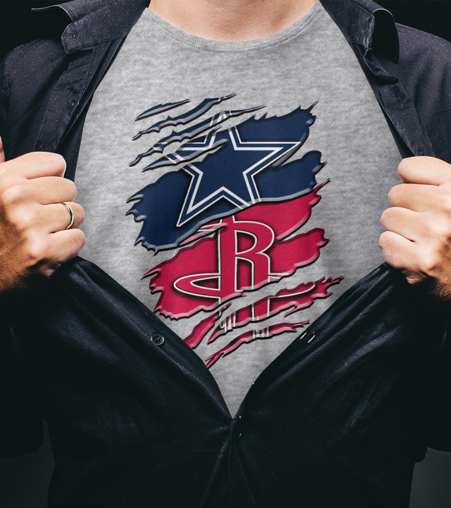 Dallas Cowboys Houston Rockets Rah 047 T-Shirt