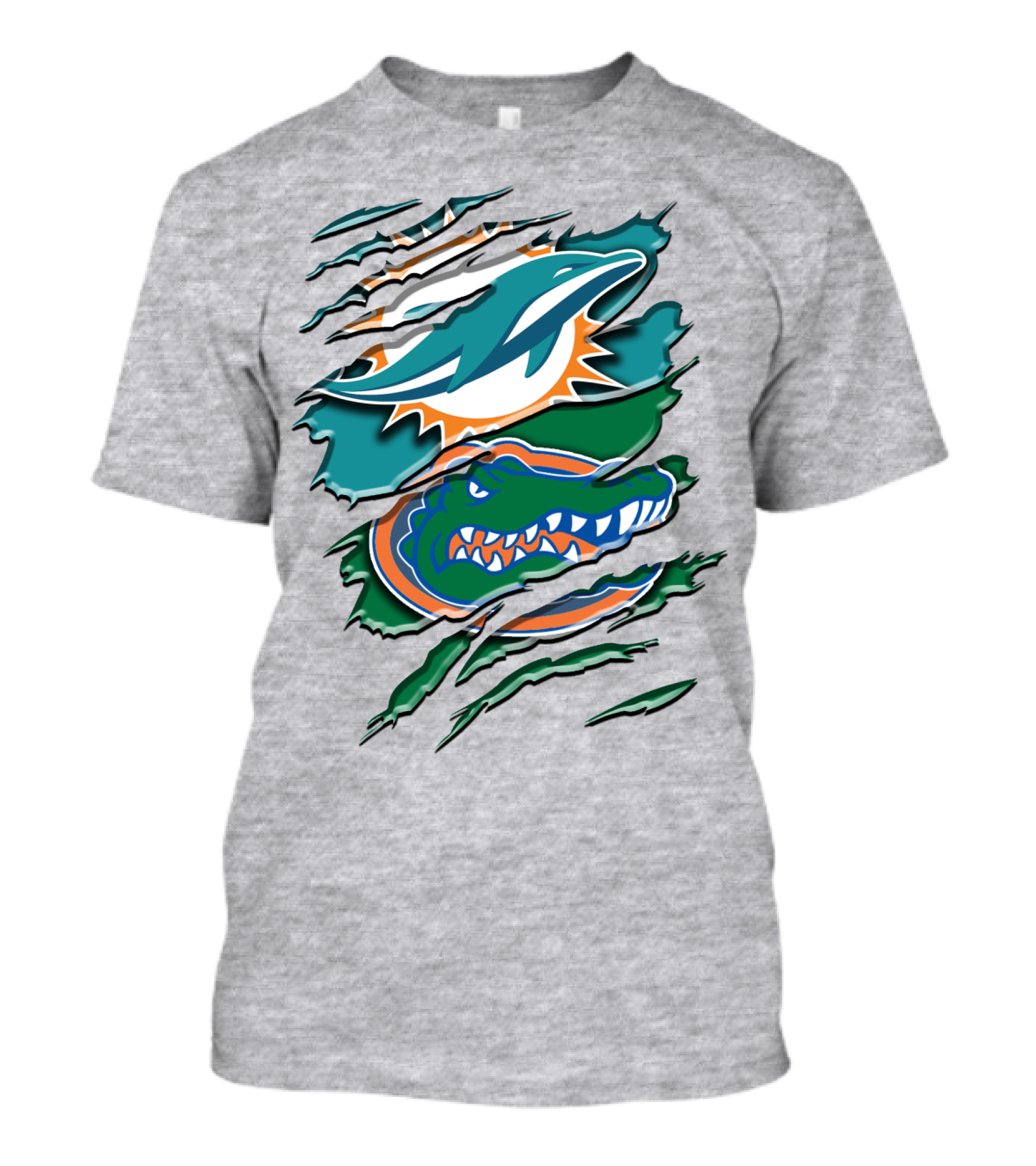 Rah Miami Dolphins Florida Gators Rip T-Shirt