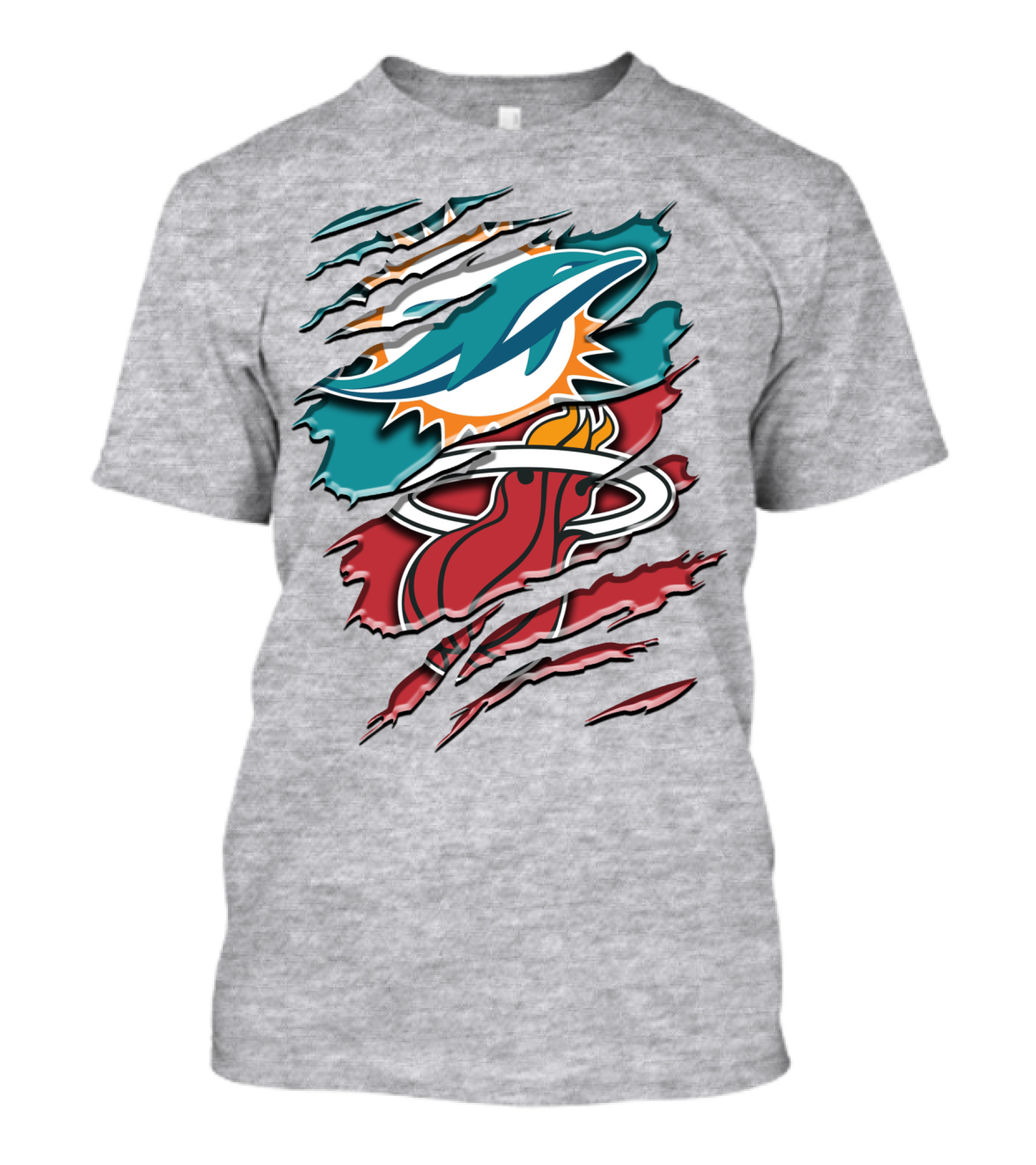 Miami Dolphins And Heat Rah 051 T-Shirt